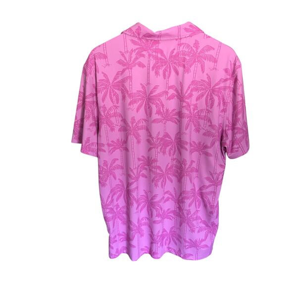 Chubbies Polo Pink Palm Leaf Performance Stretch Golf - Men's M - Picture 2 of 6